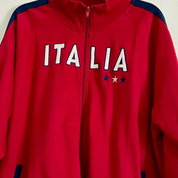 NWOT Red White and Blue Urban Pipeline Italia Zip Up Sweatshirt Jacket - Picture 5 of 10